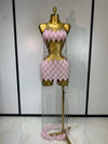 The Diamond Muse Crystal Mesh Dress