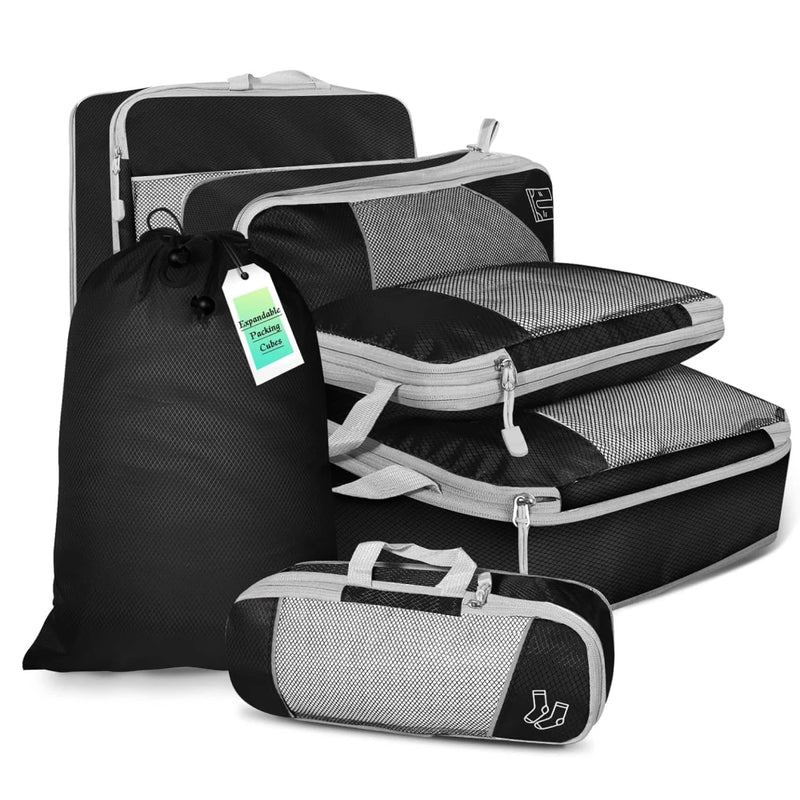 Travel Compressed Packing Cubes Storage Organizer Set