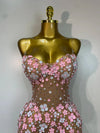 Rosé Blossom Mini Dress