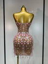 Rosé Blossom Mini Dress