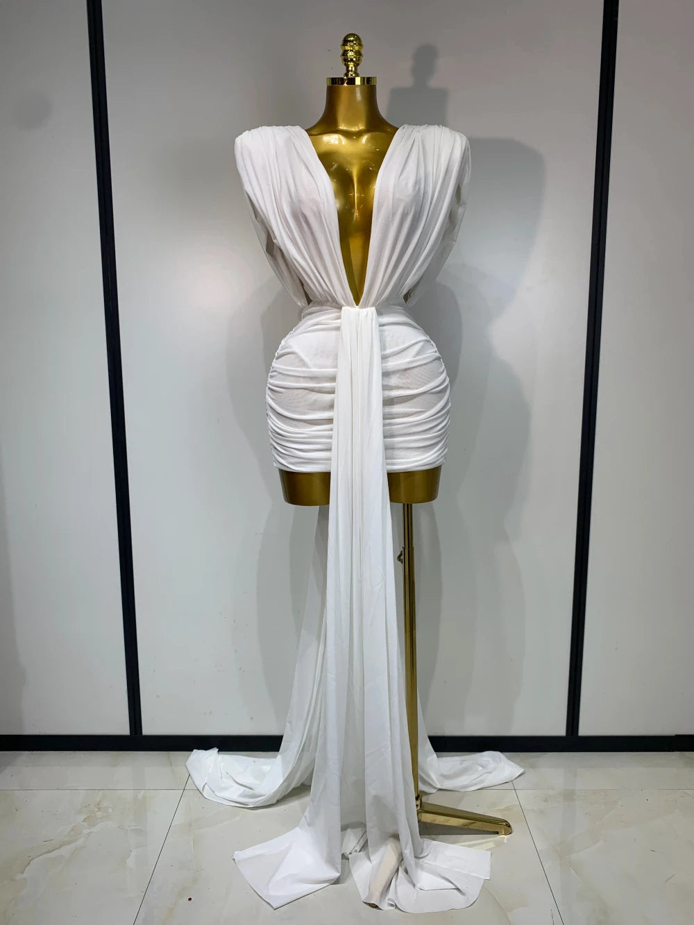 Ivory Godess Mini Dress