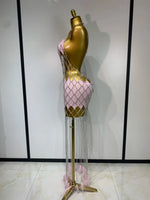 The Diamond Muse Crystal Mesh Dress