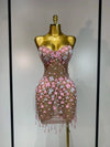 Rosé Blossom Mini Dress