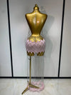 The Diamond Muse Crystal Mesh Dress