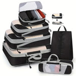 Travel Compressed Packing Cubes Storage Organizer Set