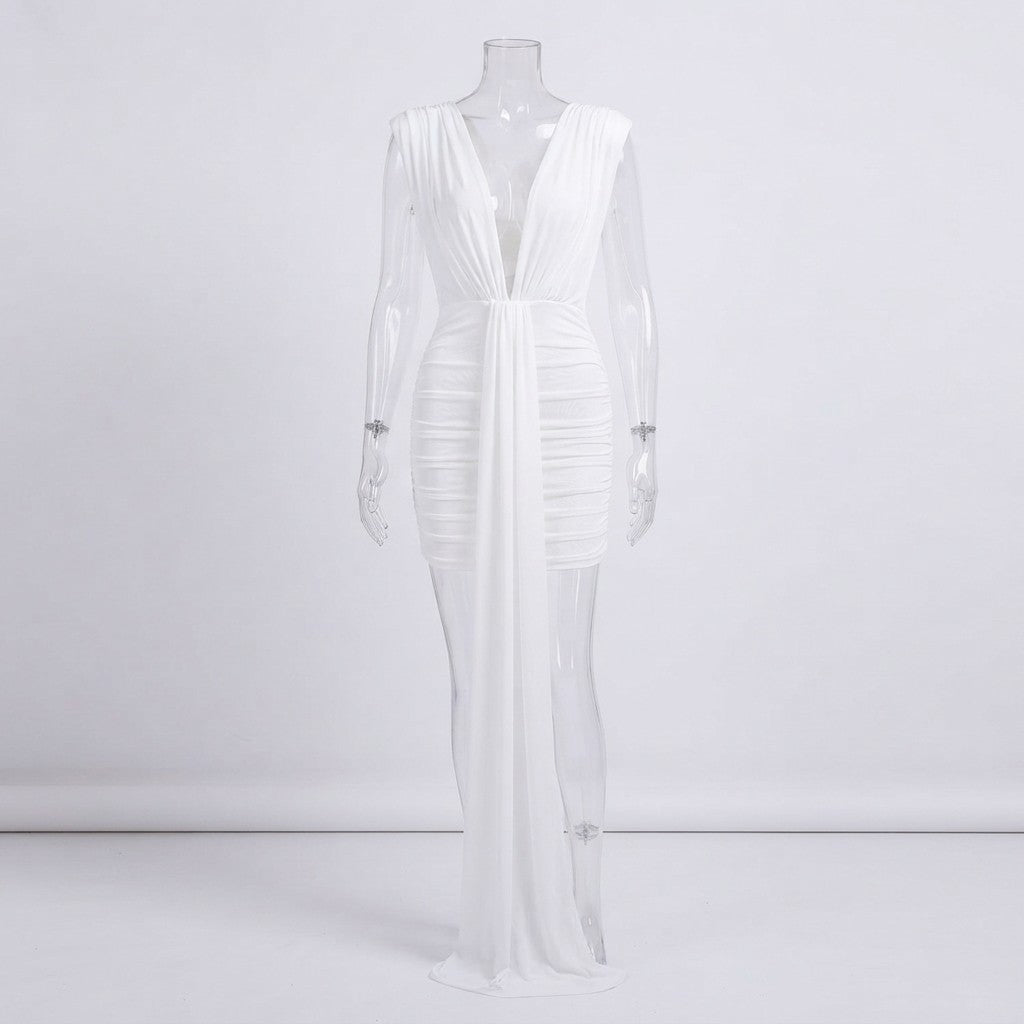 Ivory Godess Mini Dress