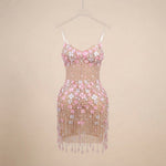 Rosé Blossom Mini Dress